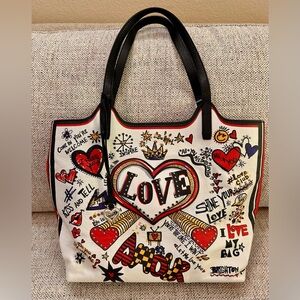 Brighton Love Doodle Leather Tote
Brand New With Tags